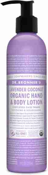 Dr. Bronner's Organic Hand & Body Lotion: Lavender Coconut - 236Ml
