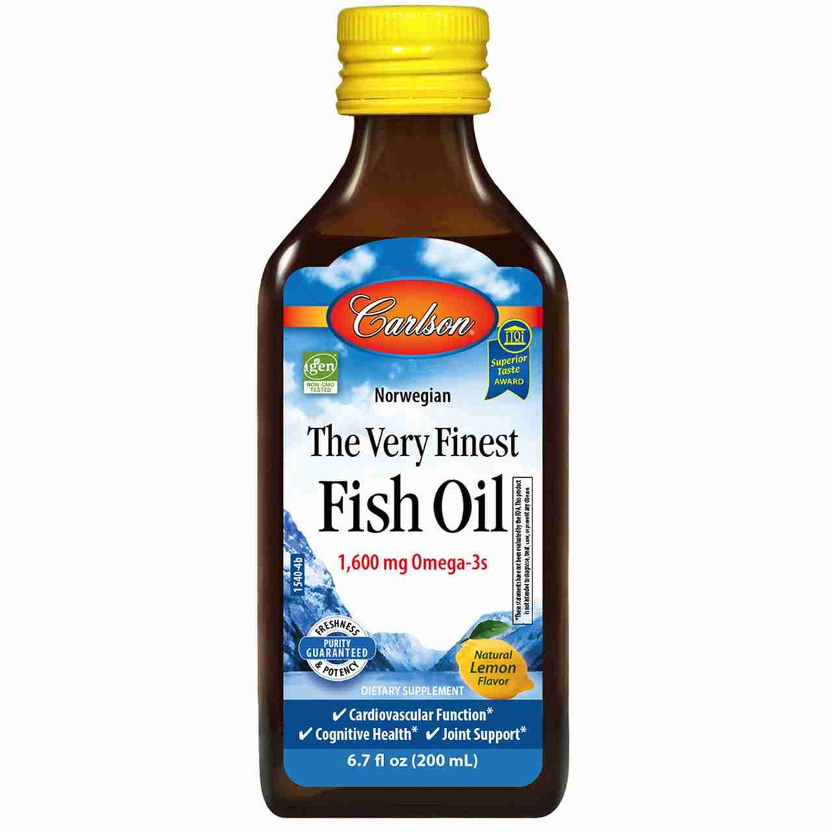 Carlson - The Very Finest Fish Oil EPA & DHA: Lemon, 200Ml