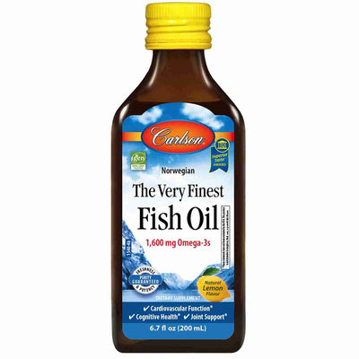 Carlson - The Very Finest Fish Oil EPA & DHA: Lemon, 200Ml