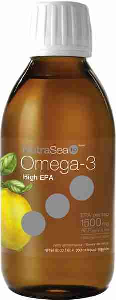 Nature's Way - Nutrasea Omega-3 High EPA:  Zesty Lemon, 200Ml