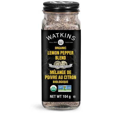 Watkins Organic Lemon Pepper Blend, 104 g