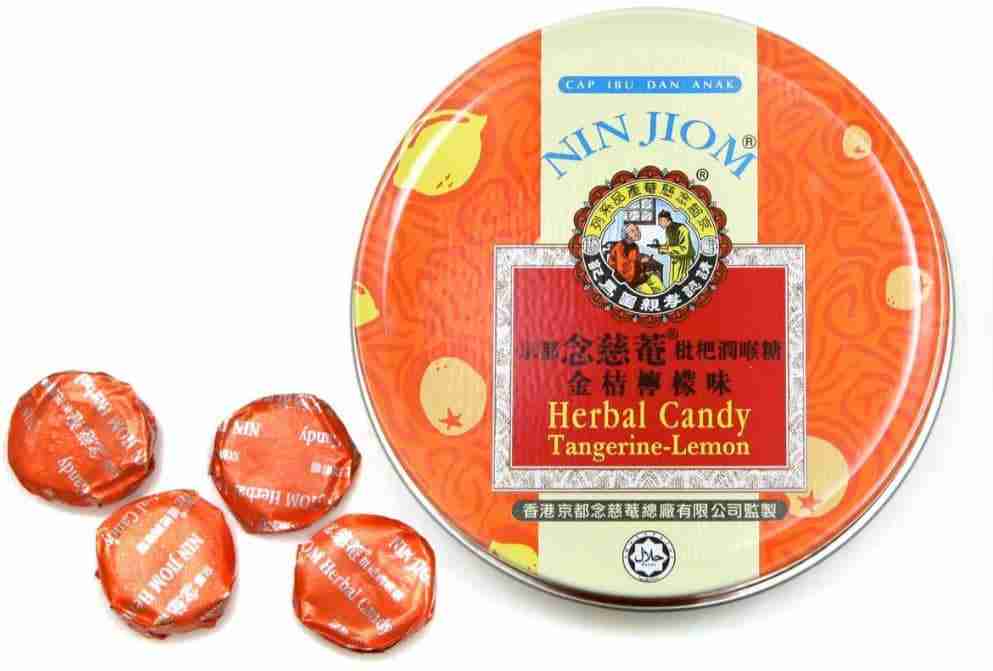 Nin Jiom Herbal Candy, Tangerine, 60 g