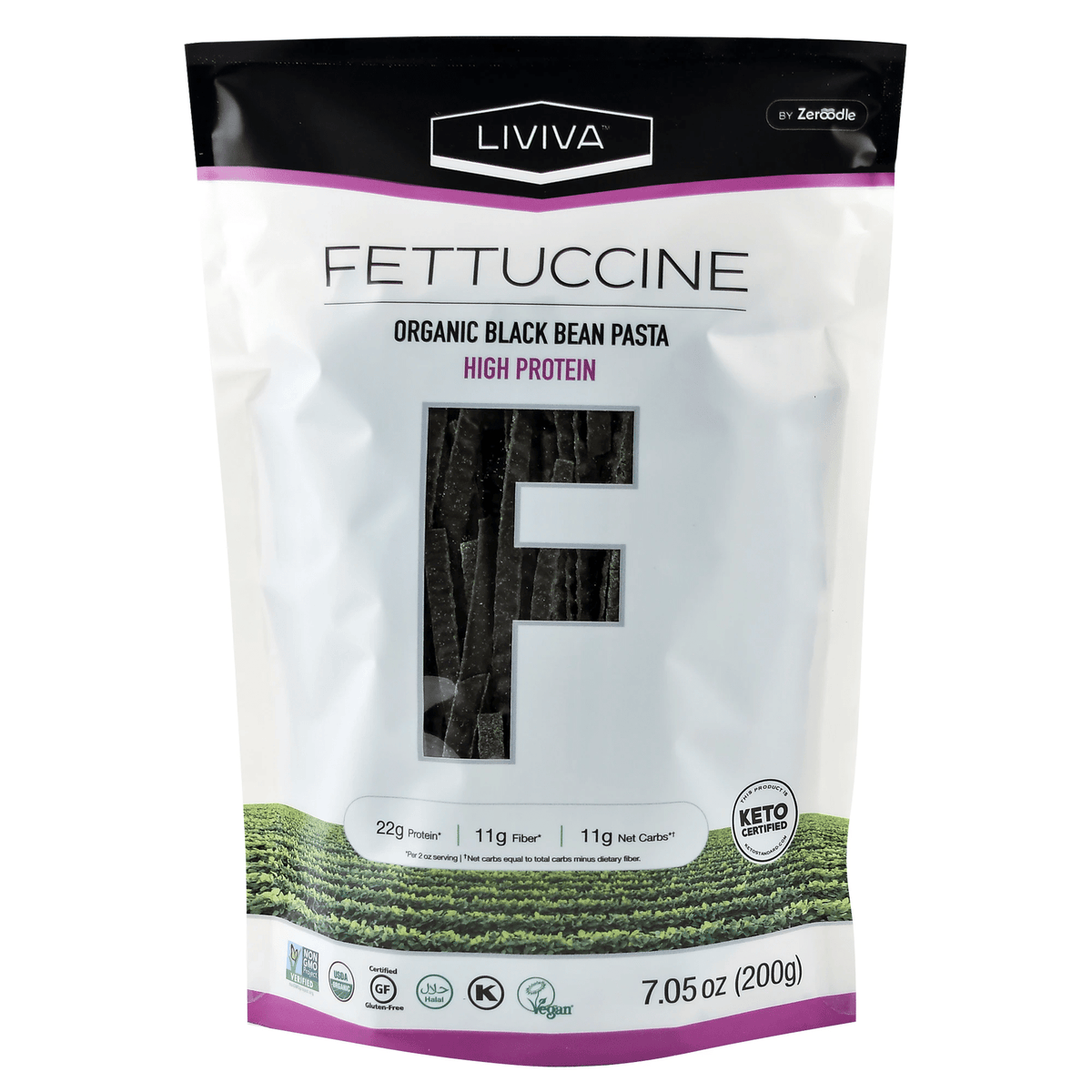 Liviva Organic Black Bean Fettuccine, 200 g