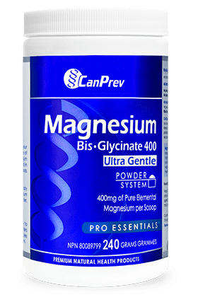 Canprev - Magnesium Bis-Glycinate 400 Ultra Gentle Powder, 240G