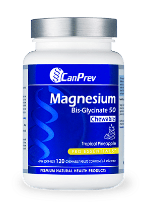 Canprev - Magnesium Bis-Glycinate 50 Chewable, 120 Tablets