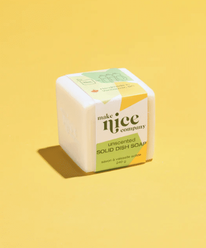 Make Nice Company Unscented Solid Dish Soap 240G