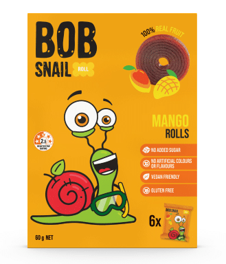 Bob Snail Mango Fruit Rolls, 100 g