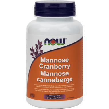 NOW Mannose Cranberry 90 Veg Capsules