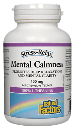 Natural Factors Mental Calmness 100Mg 60 Chewable Tablets