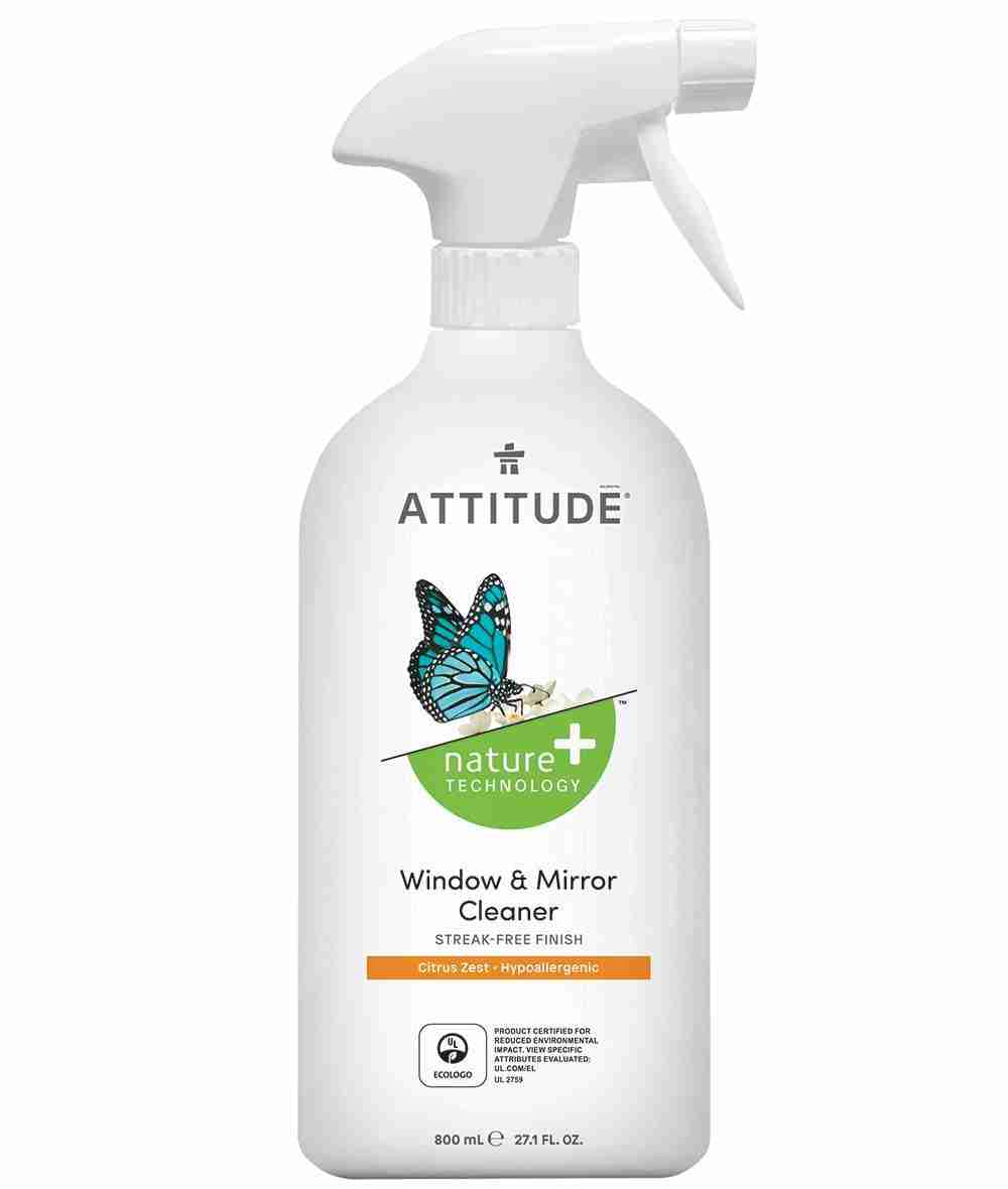 Attitude Living - Window & Mirror Cleaner Citrus Zest, 800Ml