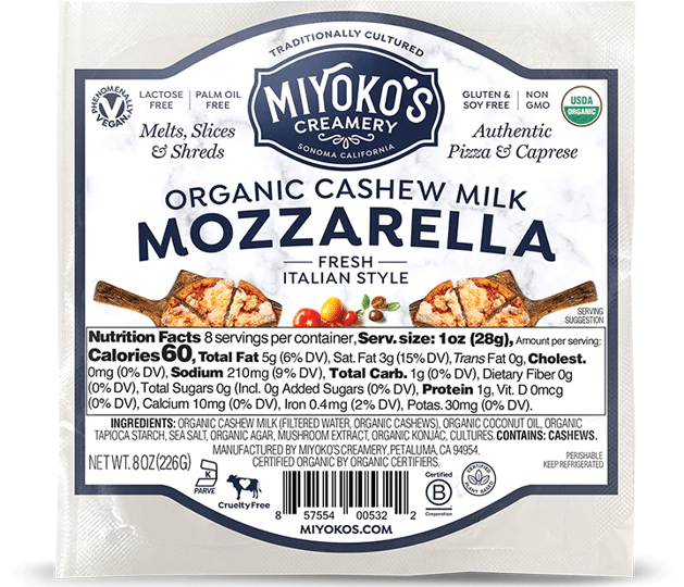 Miyoko Cashew Mozza 226G