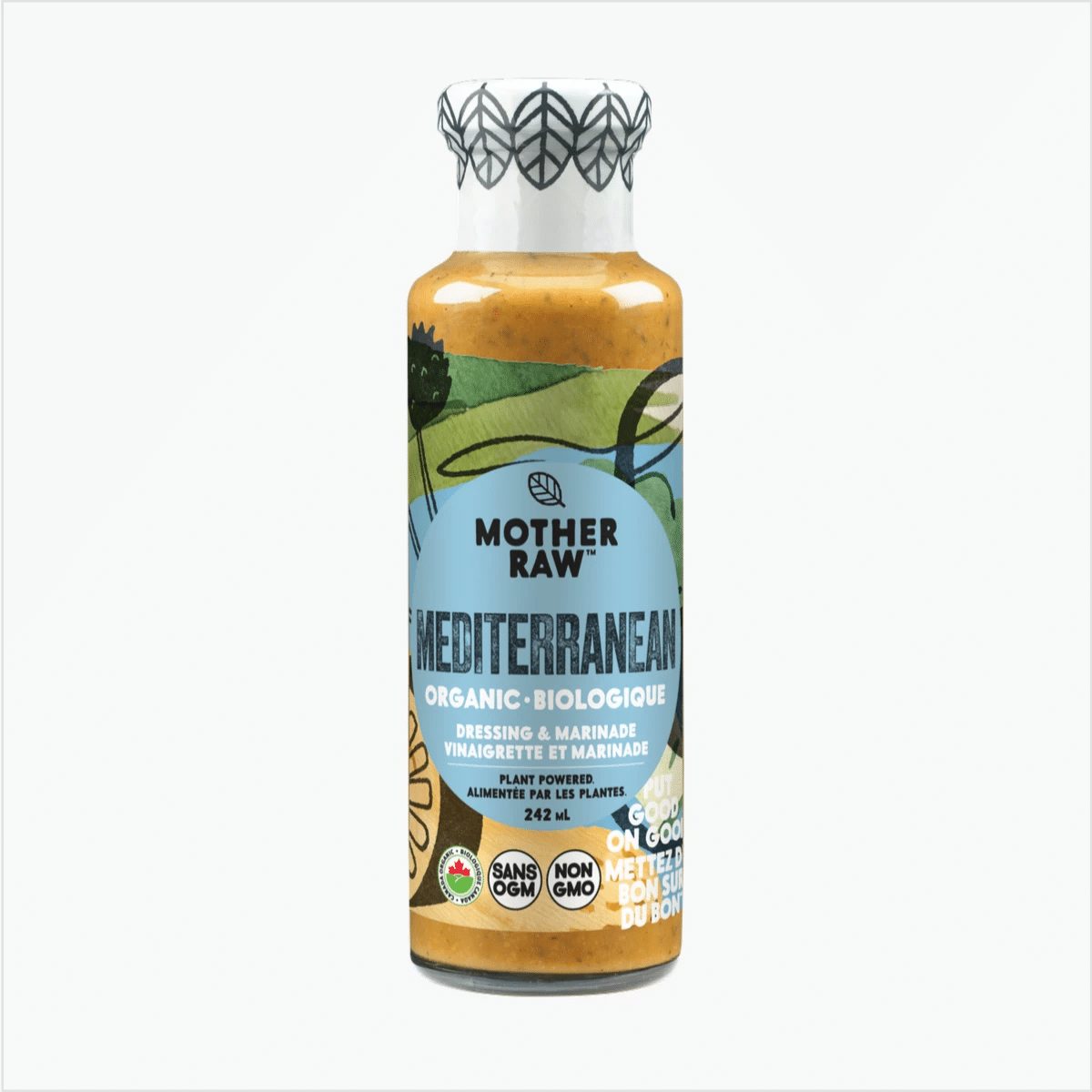Mother Raw Organic Mediterranean Dressing & Marinade - 242Ml