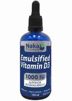 Naka, Emulsified Vitamin D3, 100Ml Dropper