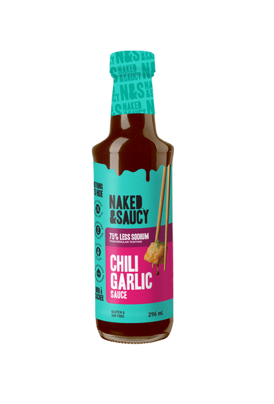 Naked & Saucy Chili Garlic Sauce, 296 mL