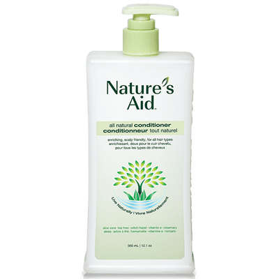 Nature's Aid True Natural Conditioner, All Hair Types, 360 mL