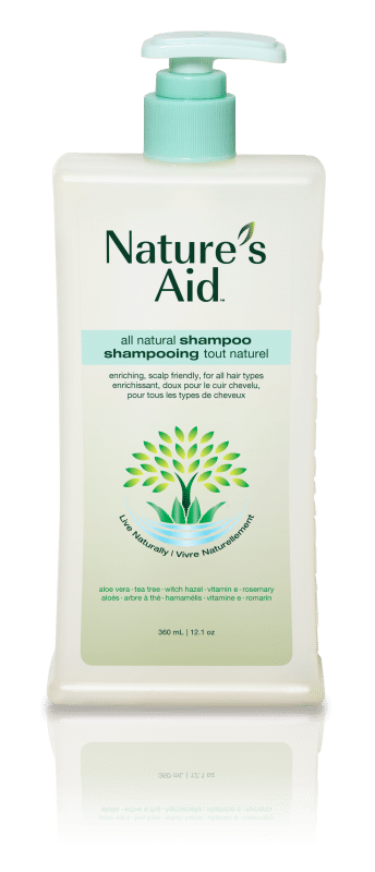 Nature's Aid True Natural Shampoo -  Clarifying Mint & Grapefruit 360Ml