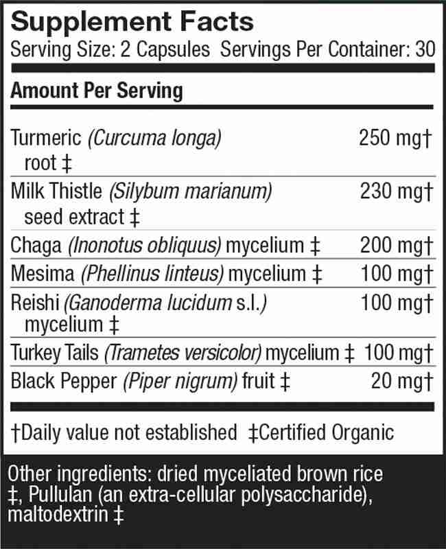 Host Defense Liver, 60 Vegetarian Capsules