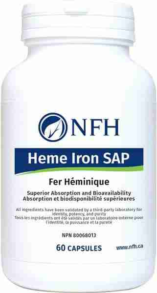 NFH Heme Iron SAP, 60 Caps