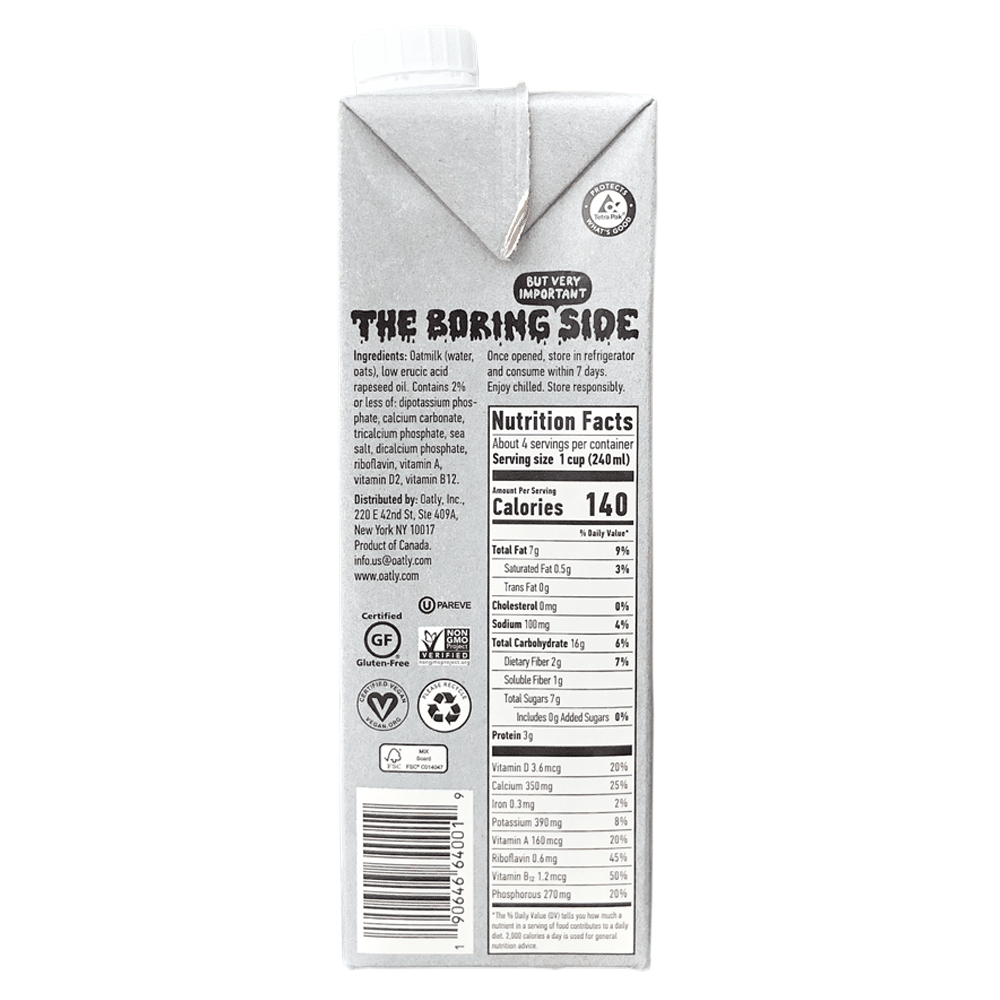 Oatly Barista Oat Milk 946Ml