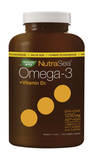 Nature's Way Nutrasea Omega-3 + Vitamin D3 - 240 Softgels