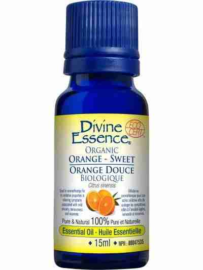 Divine Essence Organic Orange Essential Oil - 15Ml