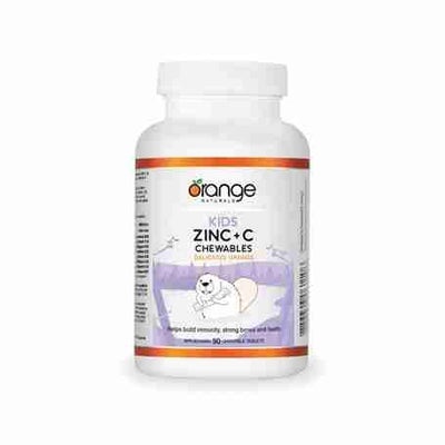 Orange Naturals - Kids Zinc + C Chewables, 90 Tabs