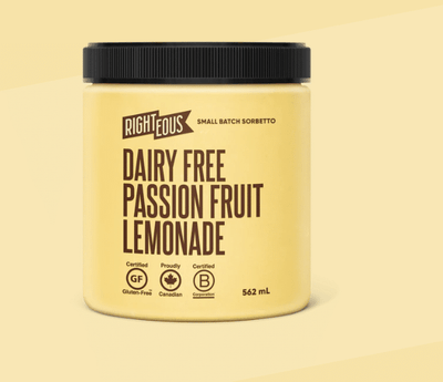 Righteous Passion Fruit Lemonade Sorbet, 473Ml