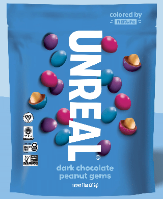 UNREAL Dark Chocolate Peanut Gems, 142 g