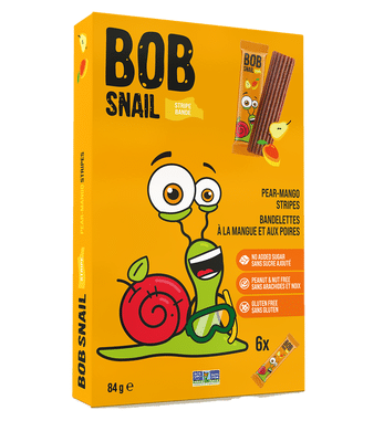 Bob Snail Pear-Mango Stripes, 84 g