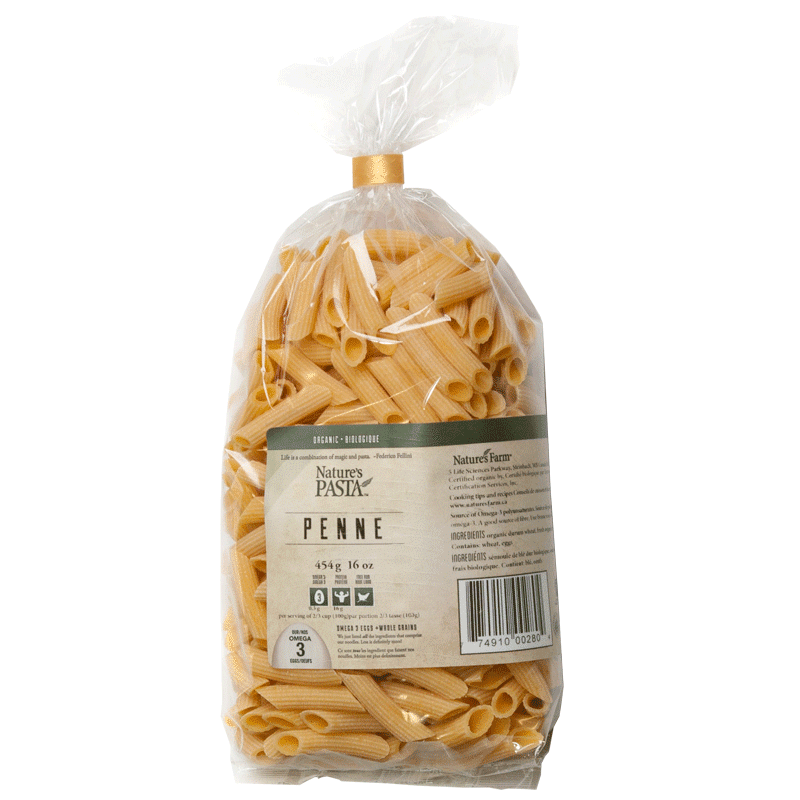Nature's Farm Organic Penne, 454 g