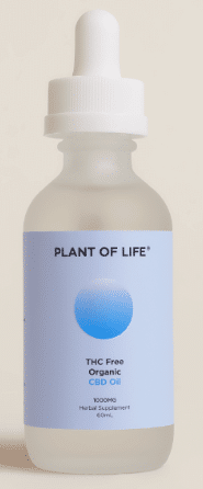 Plant of Life THC Free Organic CBD Oil 1000 mg, 60 mL
