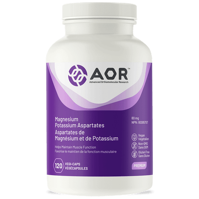AOR Magnesium Potassium Aspartates, 120 Veg Caps