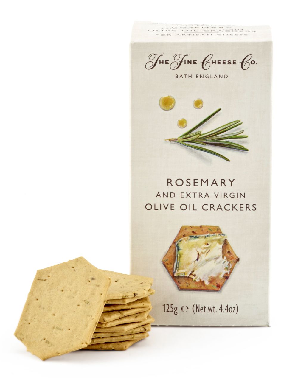 The Fine Cheese Co. Rosemary & Extra Virgin Olive Oil Crackers, 125 g