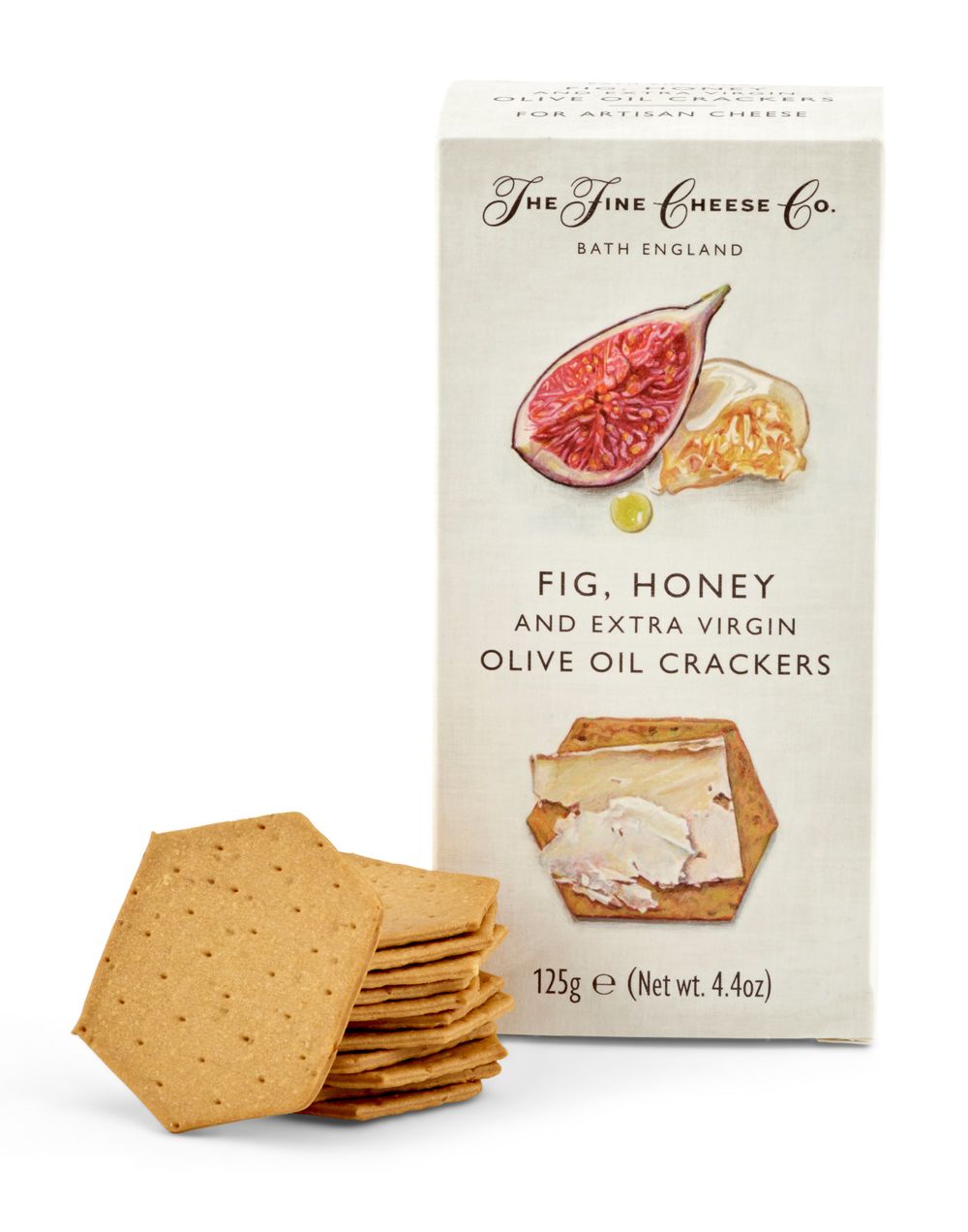The Fine Cheese Co. Fig, Honey & Extra Virgin Olive Oil Crackers, 125 g