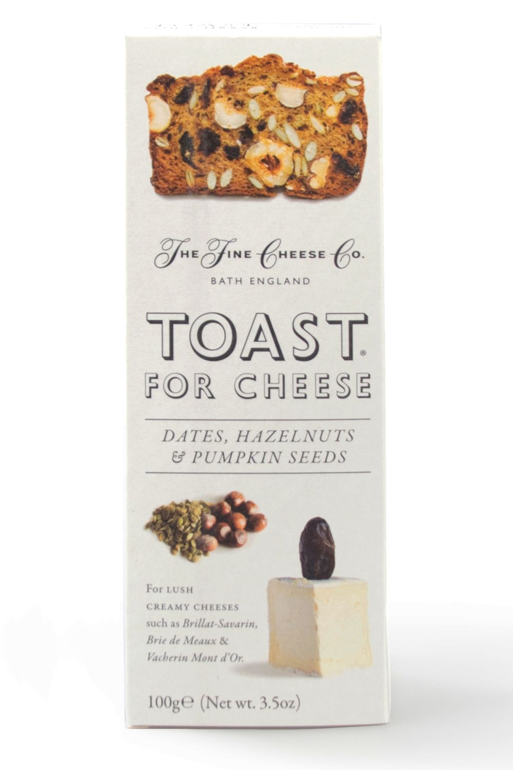 The Fine Cheese Co. Date & Hazelnut Toast For Cheese, 100G