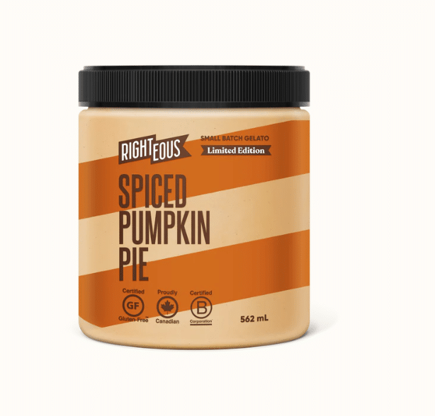 Righteous Pumpkin Pie Gelato, 473Ml