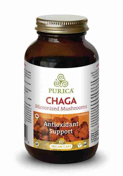Purica Chaga Micronized Mushrooms 60 Vegan Caps