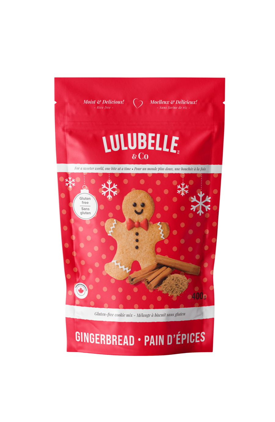 Lulubelle - Gluten Free Gingerbread Cookie Mix, 400G