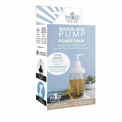 Recap Mason Jar Adapta Pump White