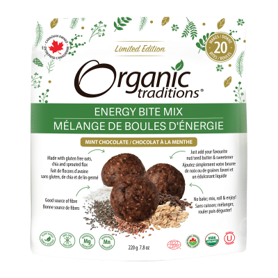 Organic Traditions Mint Chocolate Energy Bites 220G