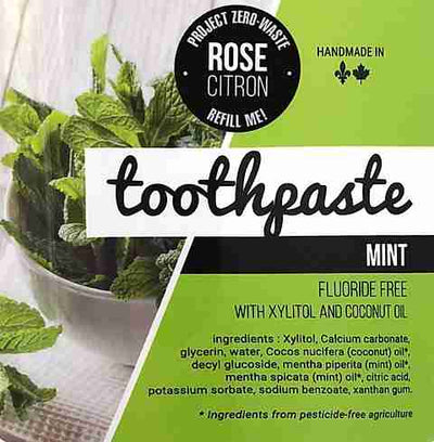 Bulk Rose Citron Mint Toothpaste, 200G