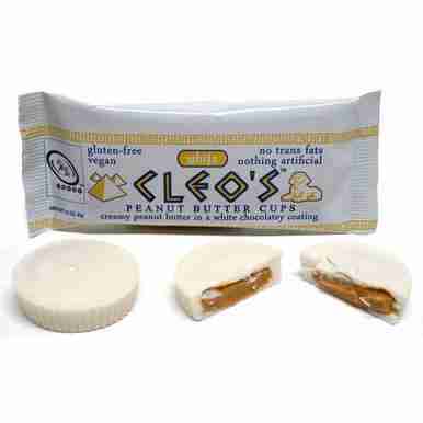 Go Max Go - Cleo's Vegan White Chocolate Peanut Butter Cups 43G