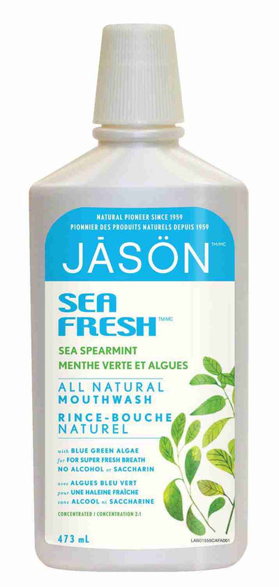 Jason Sea Fresh All Natural Mouthwash: Spearmint - 473Ml