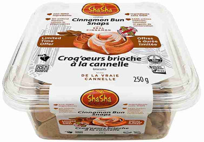 Shasha - Cinnamon Bun Snaps, 250G