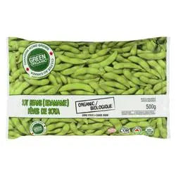 Green Organic Shelled Soybeans (Edamame), 500 g