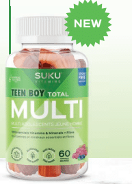 Suku Vitamins - Teen Boy Total Multi: Blueberry & Grape, 60 Gummies