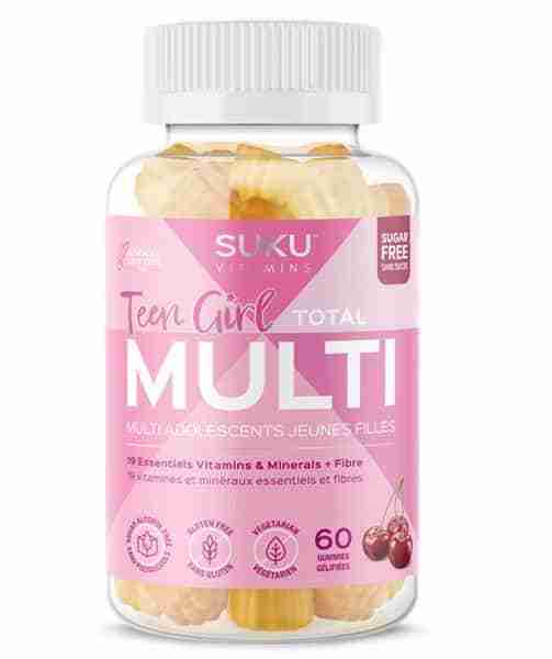 Suku Vitamins - Teen Girl Total Multi: Cherry, 60 Gummies