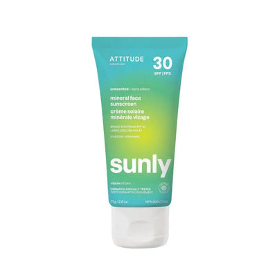Attitude Living - Face And Body Mineral Sunscreen Lotion Unscented, 75G