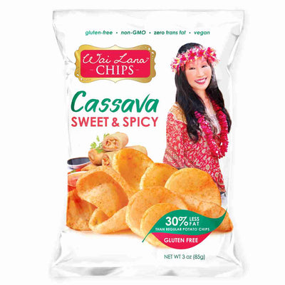 Wai Lana Cassava Chips: Cassava Sweet And Spicy - 85G