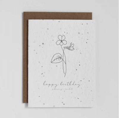 The Good Card - Birth Flower: February Violet